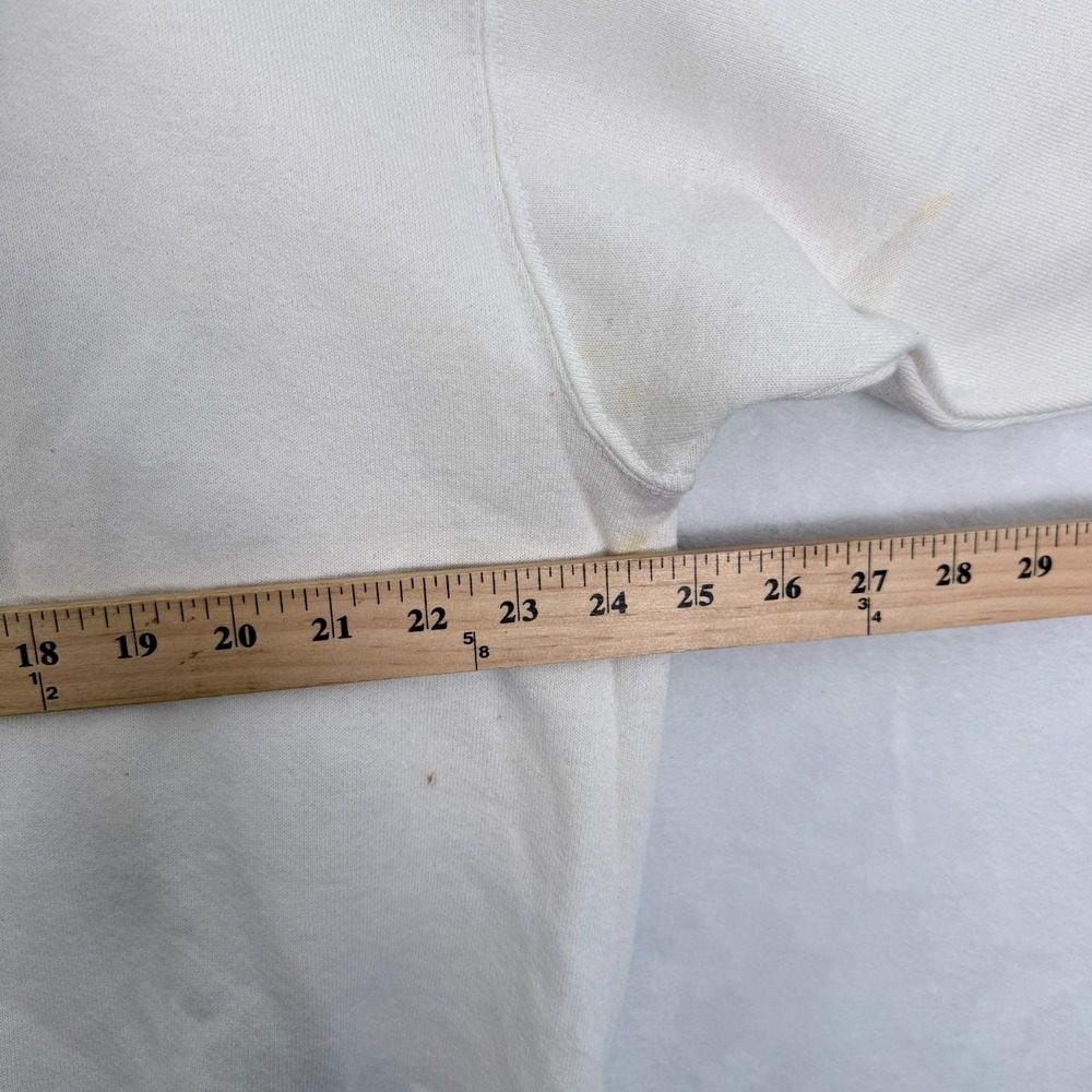 Vintage Boston Sweatshirt Mens XL Cream Massachusetts Fleece - Picture 4 of 8